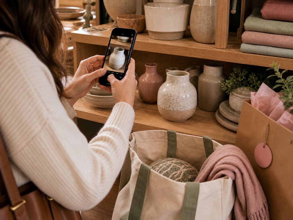 Capturing a gift idea while browsing with the browser extension