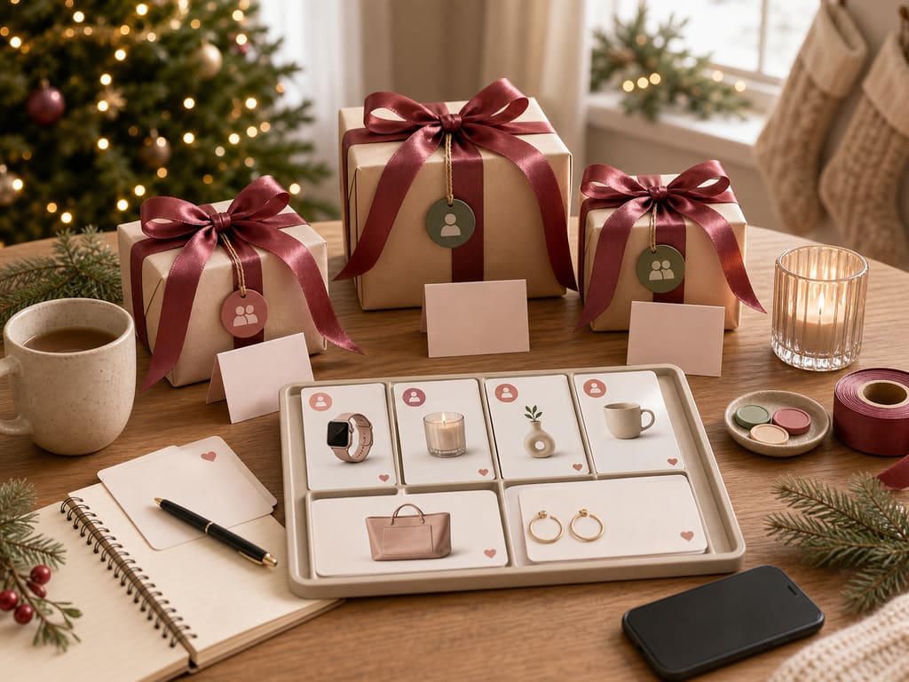 Organizing Christmas gift ideas in a wish list