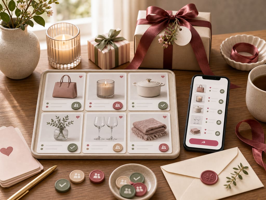 Reserving and tracking gifts on a shared wish list