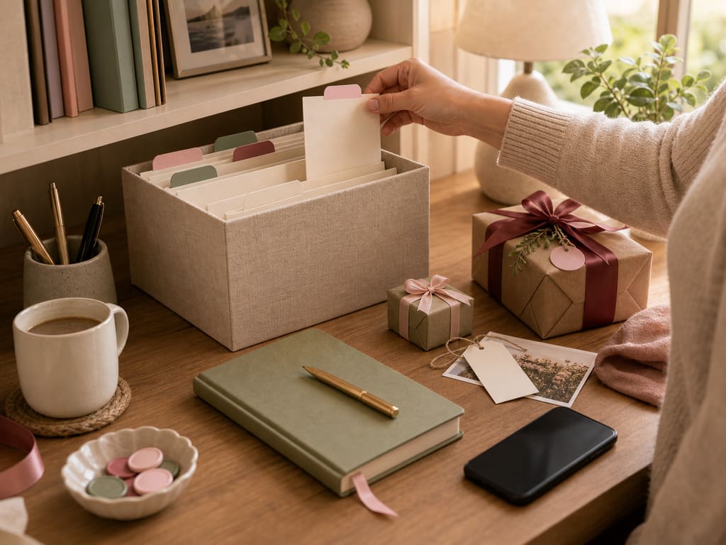 Personal gift ideas organized in a wish list